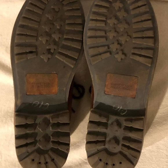 Size 11M Men's Kenneth Cole Reaction All Weather Sole Brown Leather Shoes - Picture 6 of 10